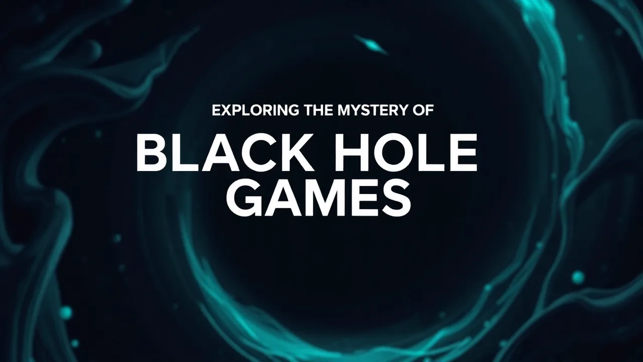 Exploring the Mystery of Black Hole Games image