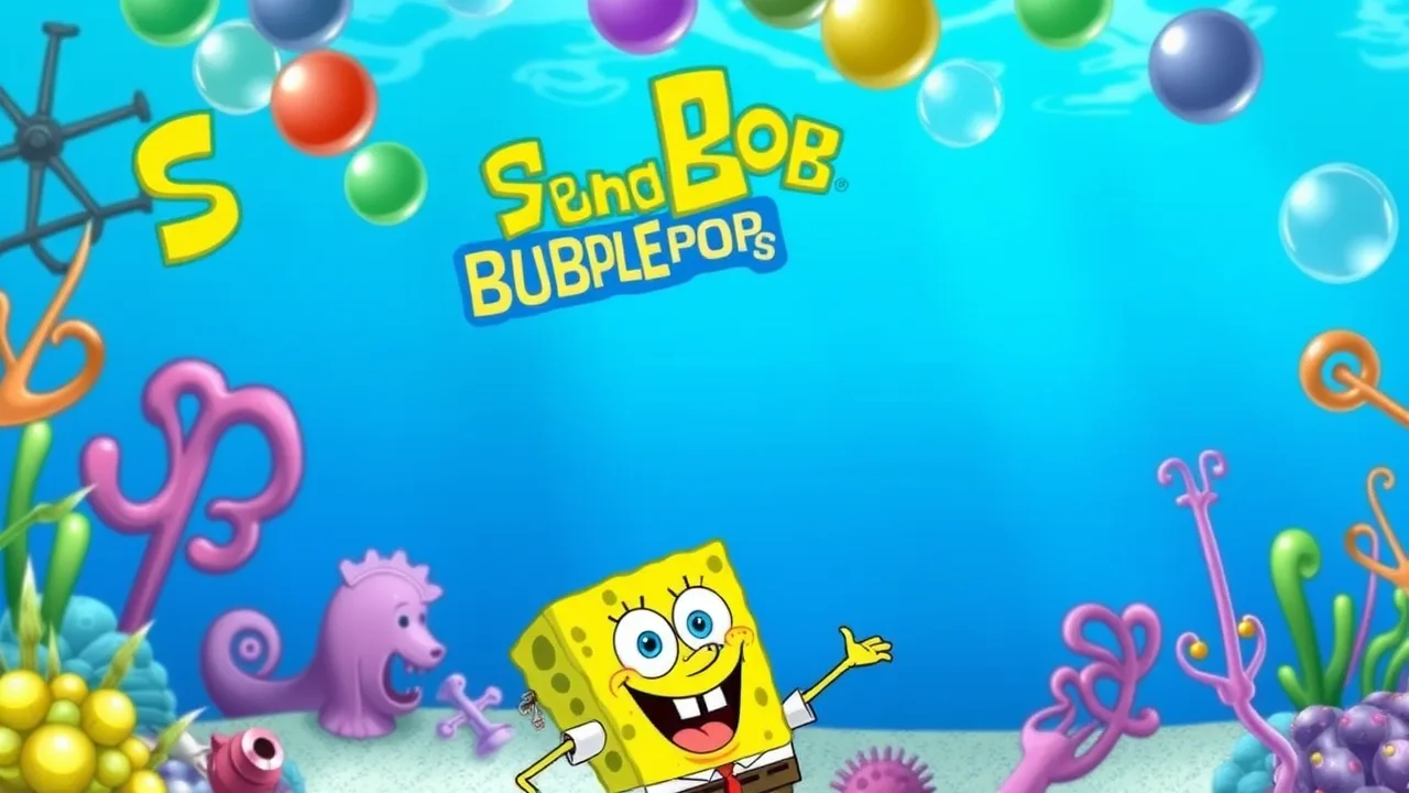 Pop Underwater Fun in the SpongeBob Bubble Pop Game image