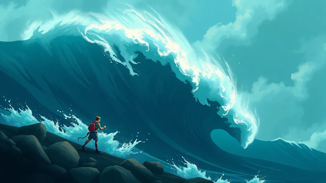 Survive the Chaos in Crazy Games Tsunami image