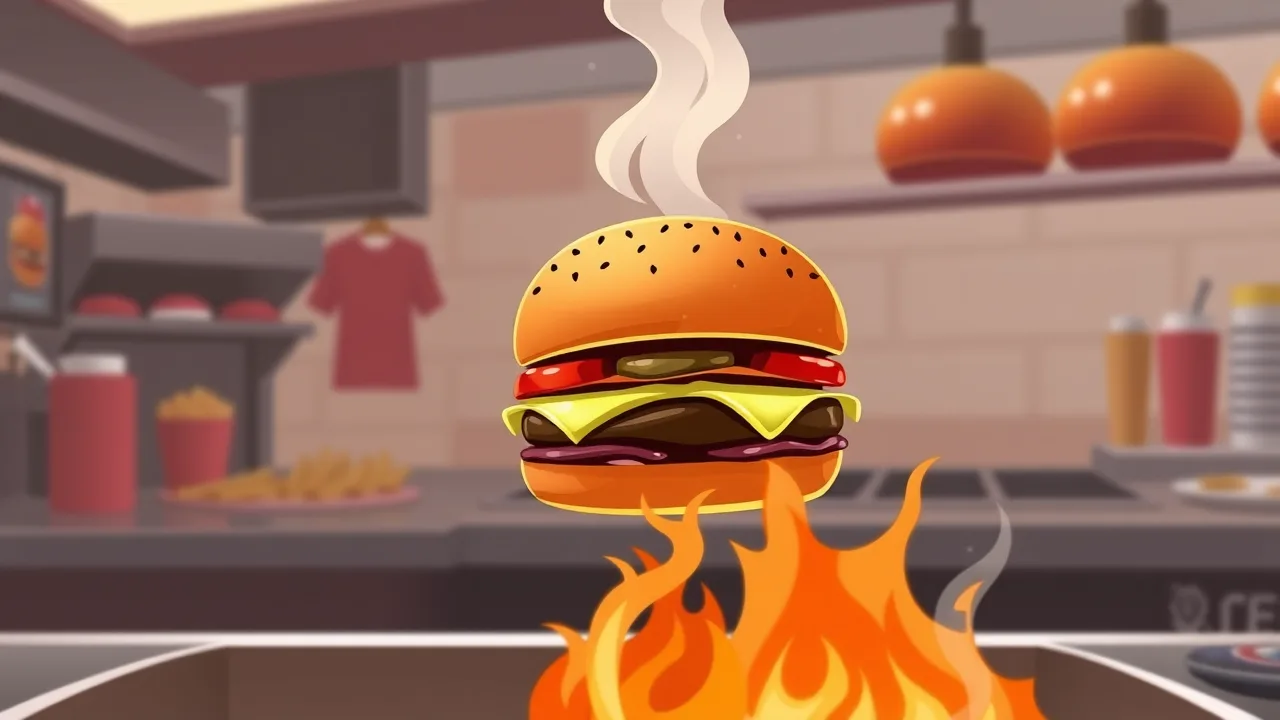 Master the Grill in Burger Restaurant Express Game Online image
