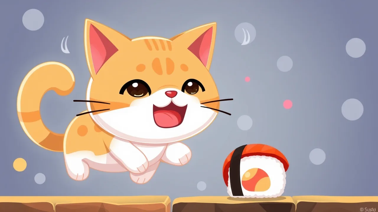 Play sushi cat 2 game Online Free image
