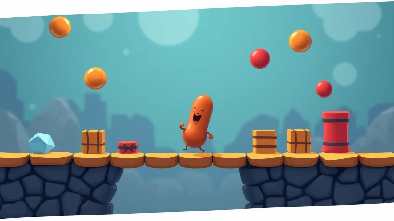 Sausage Flip Gameplay Puzzle Challenge image