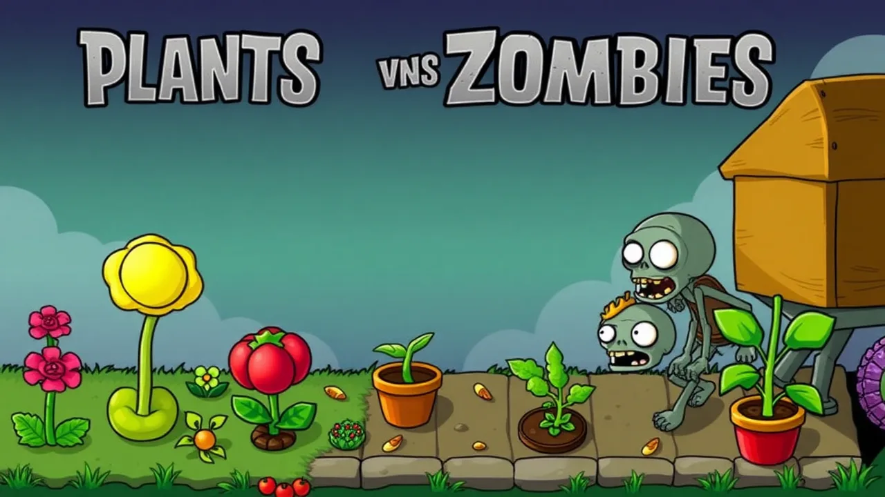 Play plants vs zombies not blocked Online Arcade Game image
