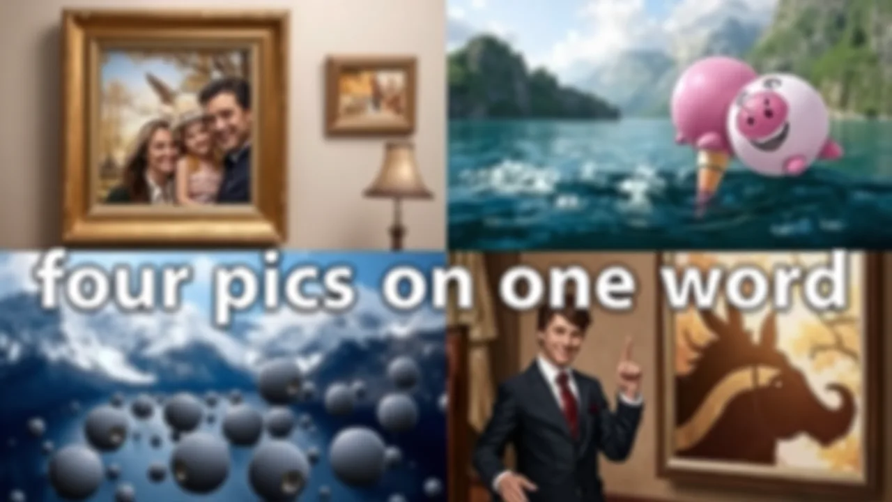 Can You Solve the Puzzle in four pics one word online image
