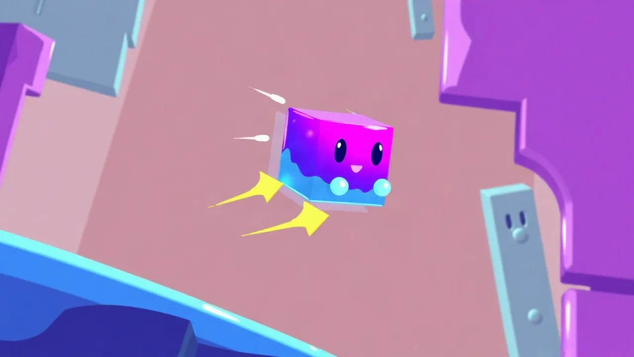 Bounce Through Levels in the Fast Paced Racing Game Jelly Jump image