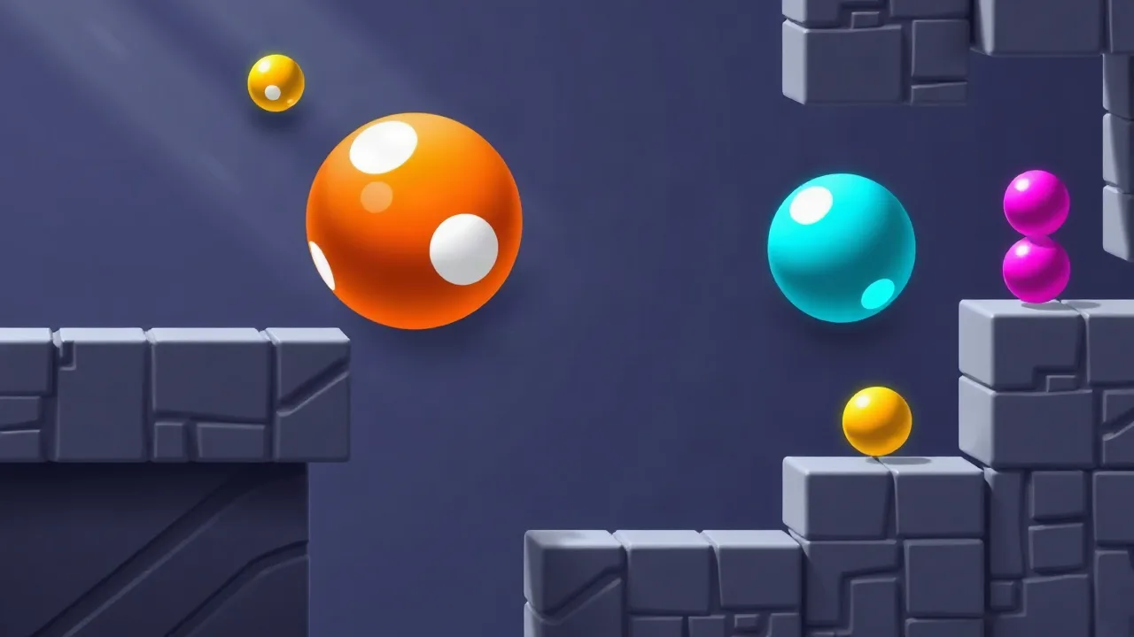 Play bounce ball game online and master every level image