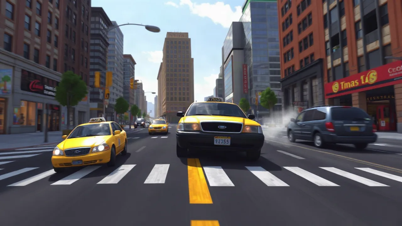 Play the Crazy Taxi Game Online and Master the Streets image