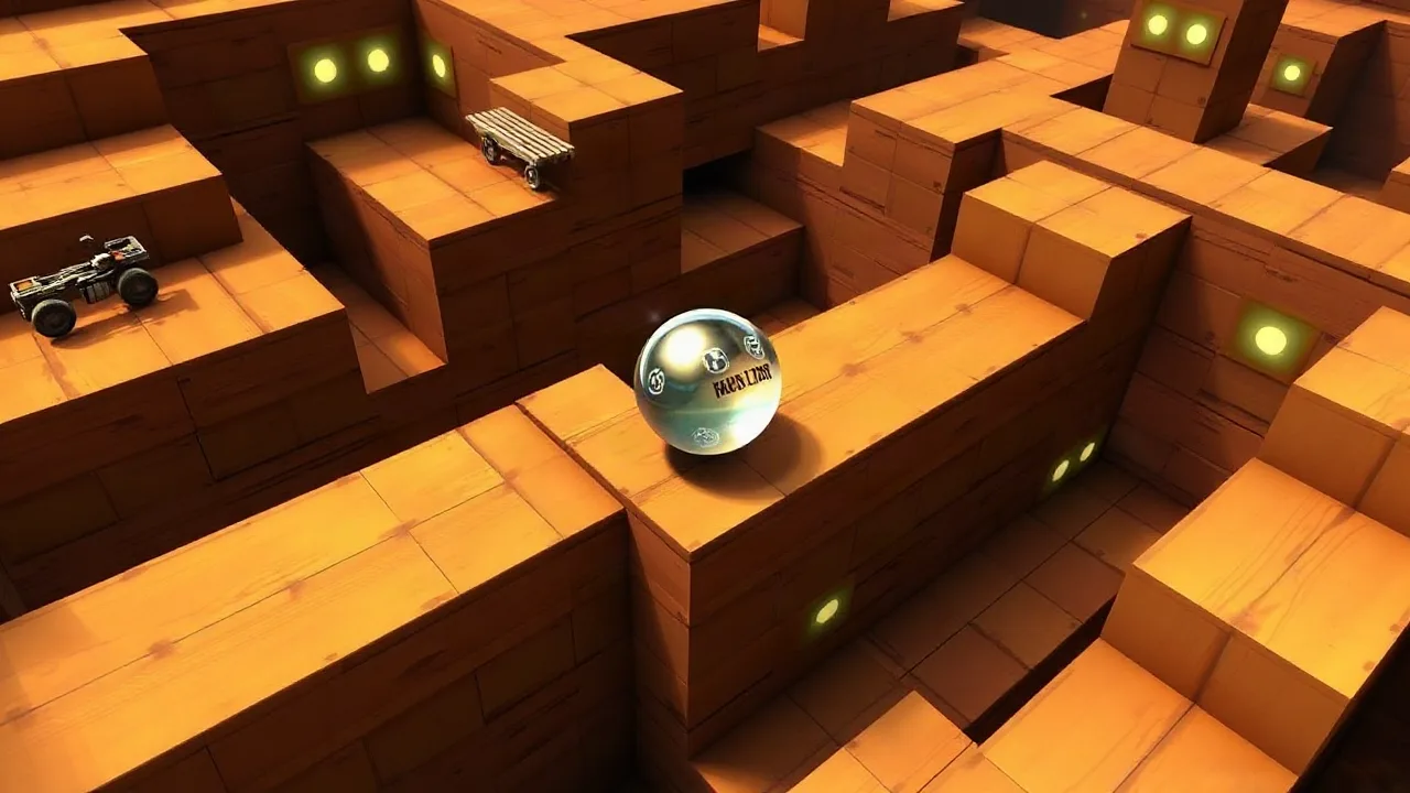 Master the Maze in 3D Roll Game image