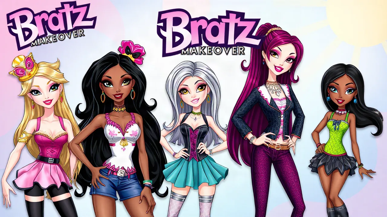 Glamorous Transformations Await in Bratz Games Makeover image
