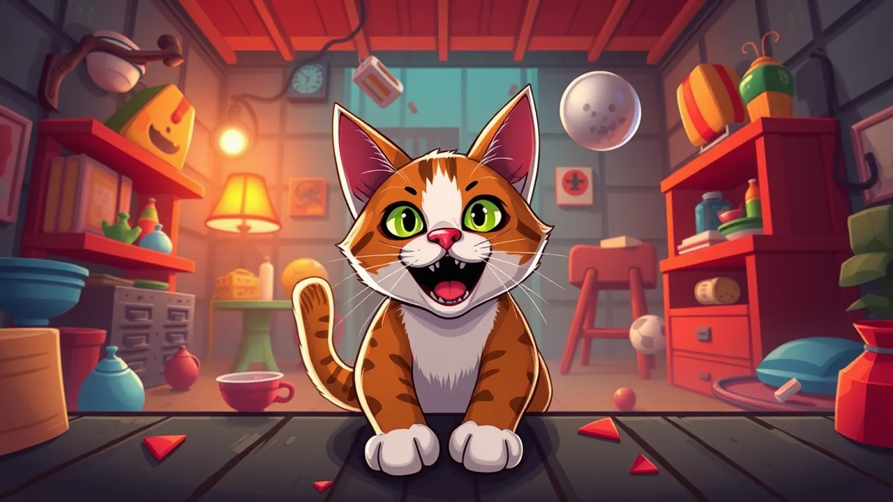 Experience the chaos in cat from hell - cat simulator image