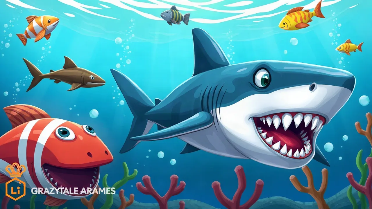 Dive Into the Frantic Fun of Crazy Shark Games Online image