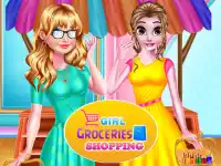image bg Girl Groceries Shopping