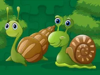 Cute Snails Jigsaw image
