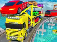 image bg Crazy Mega Car Transport Truck Game