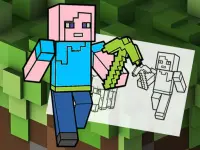Minecraft Fun Coloring Book image