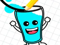 image bg Happy Glass : Fill the Glass by Draw Lines