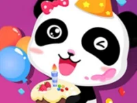 Happy Birthday Party With Baby Panda image