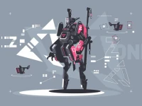 Alien Robot Warrior Hidden image