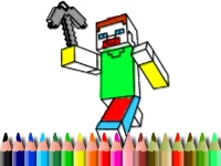 BTS Minecraft Coloring image