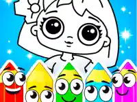 Coloring Dolls image