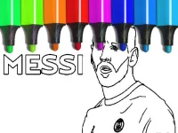 image bg Messi Coloring Pages