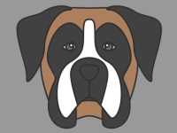 Doggy Face Coloring image
