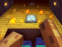 Parkour in the cave 3D image