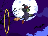 Flying witch halloween image