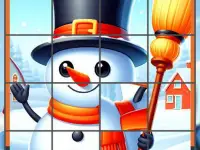 image bg Happy Snowman Puzzle