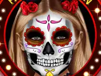 image bg Kylie Jenner Halloween Face Art