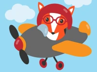 Cute Planes Coloring image