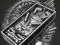 image bg Pinball Black N White