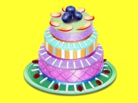 Fruit Chocolate Cake Cooking image
